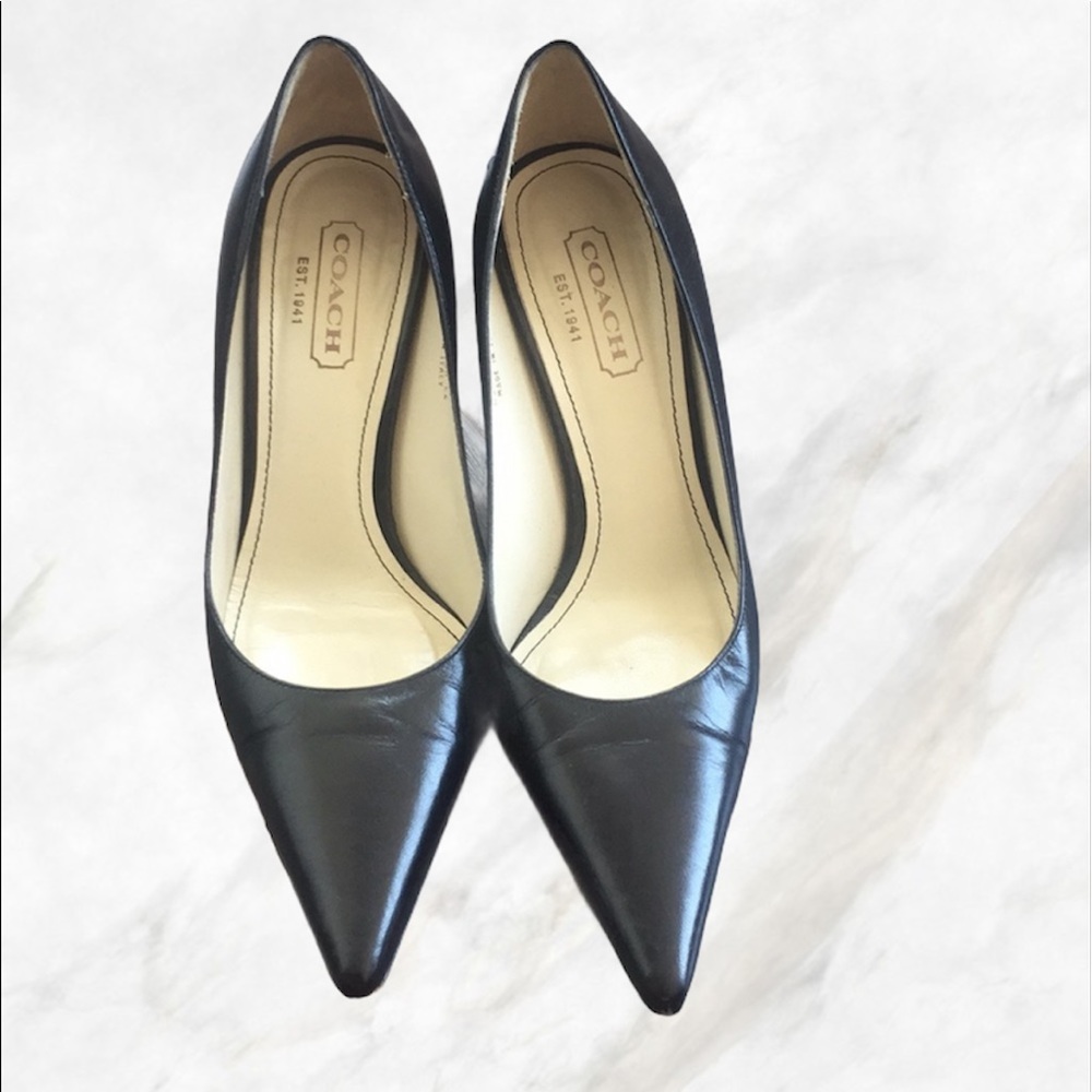 Coach Alison Kid Leather Pumps 7.5